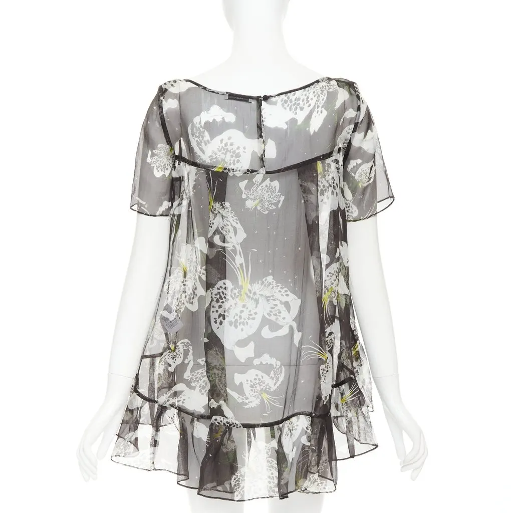 Erdem Black Silk Top Black Silk Very good - Box View