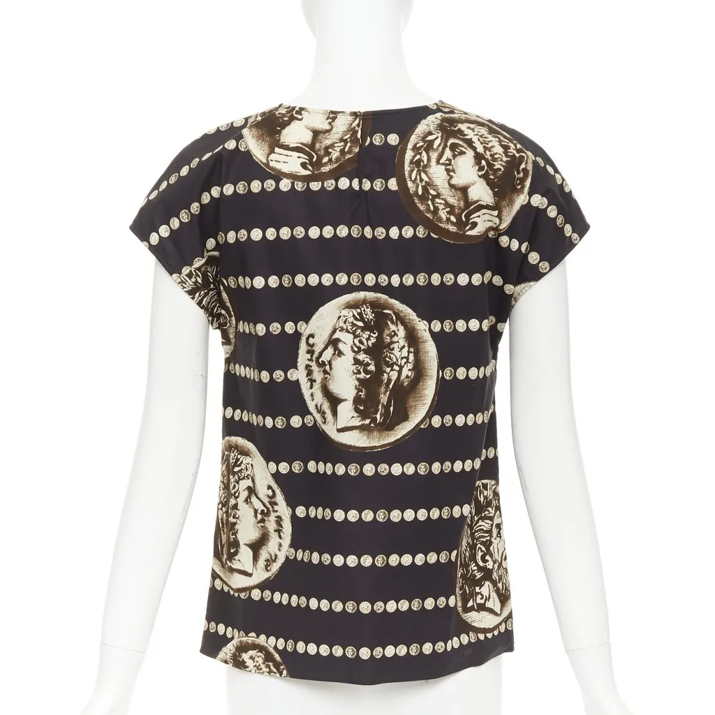 Dolce & Gabbana Black Cotton Top Black Cotton Very good - Box View