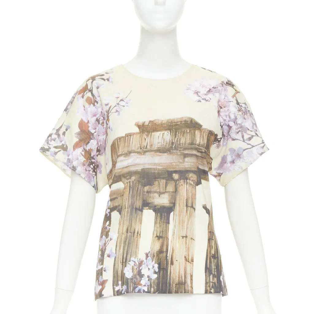 Dolce & Gabbana Ecru Silk Top Ecru Silk Very good - Front View