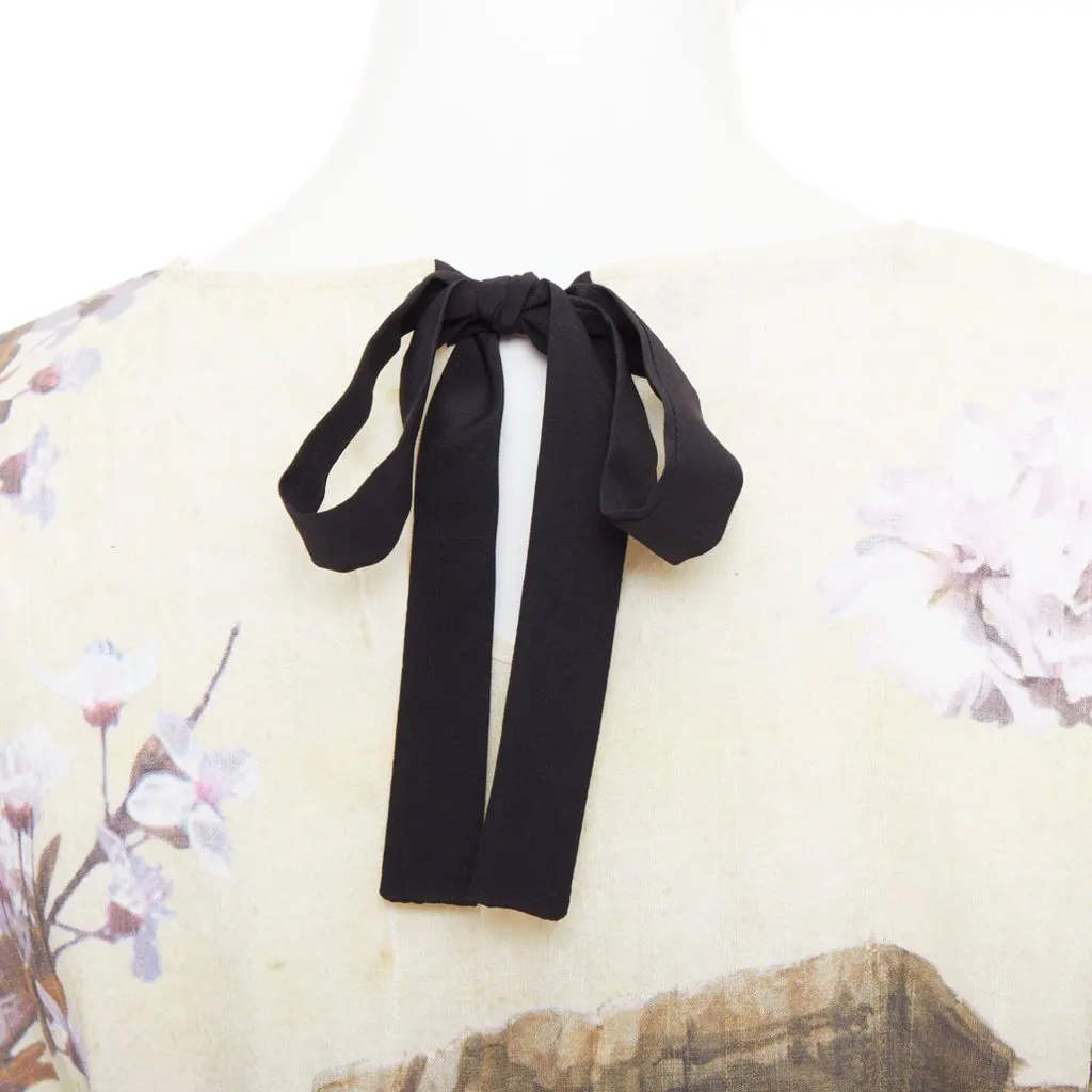 Dolce & Gabbana Ecru Silk Top Ecru Silk Very good - Back View