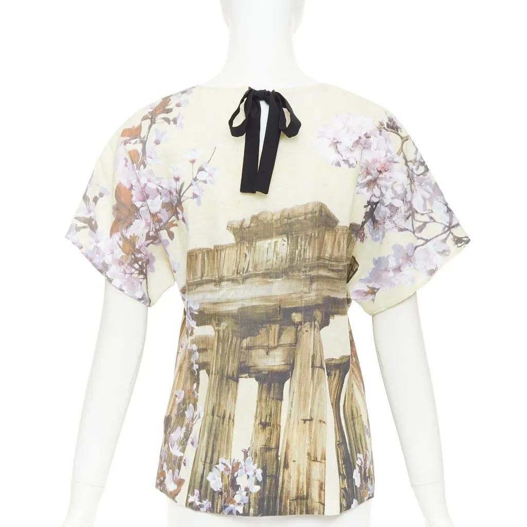 Dolce & Gabbana Ecru Silk Top Ecru Silk Very good - Box View