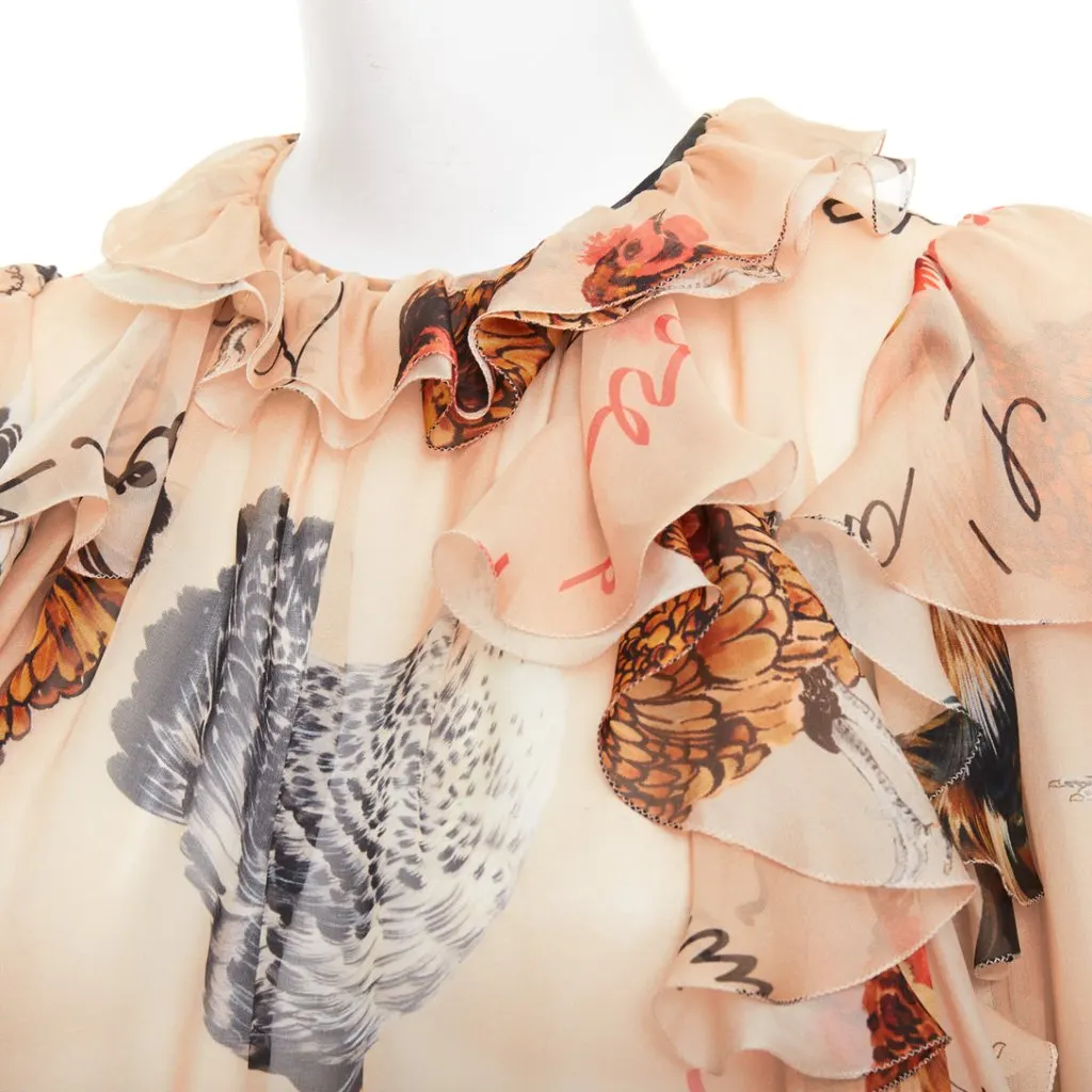 Dolce & Gabbana Beige Silk Top Beige Silk Very good - Back View