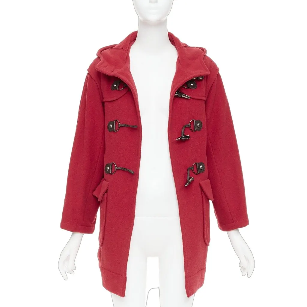 Lanvin Red Wool Coat Red Wool Fair - Front View