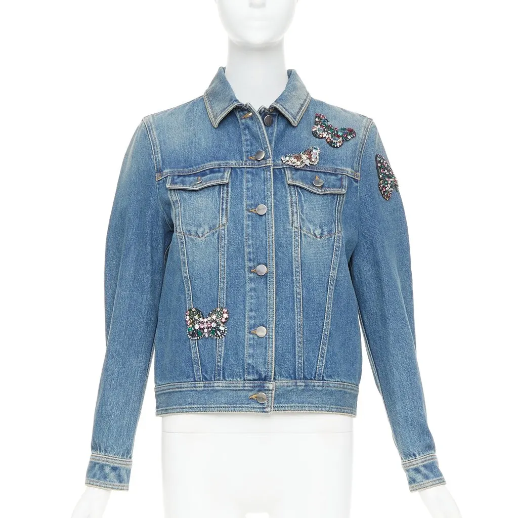 Valentino Blue Denim Jacket Blue Denim Very good - Inside View