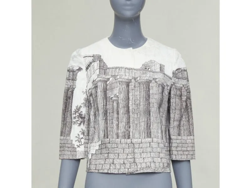 Dolce & Gabbana Ecru Linen Jacket Ecru Linen Fair - Back View