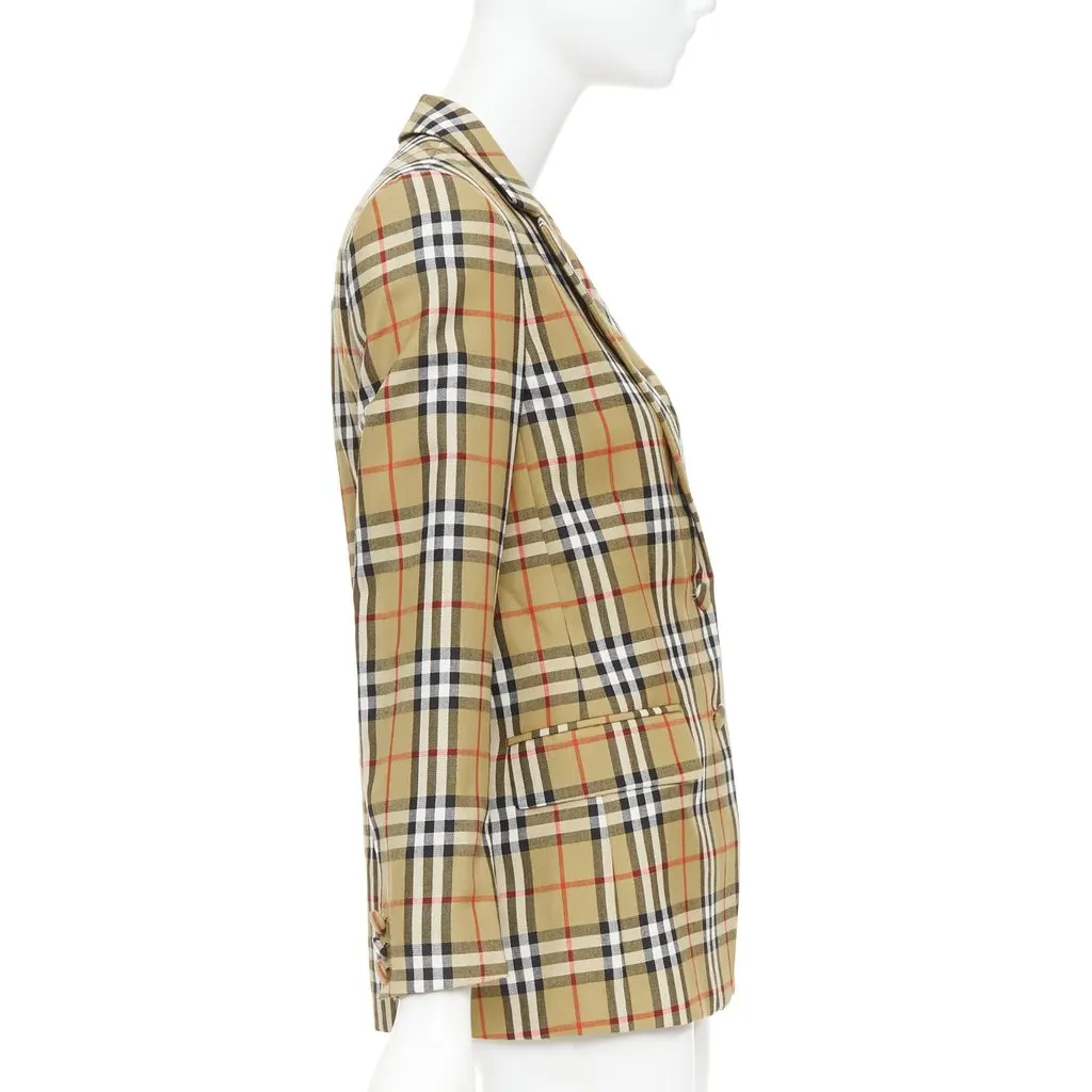Burberry Khaki Wool Jacket Khaki Wool Never worn, with tag - Box View