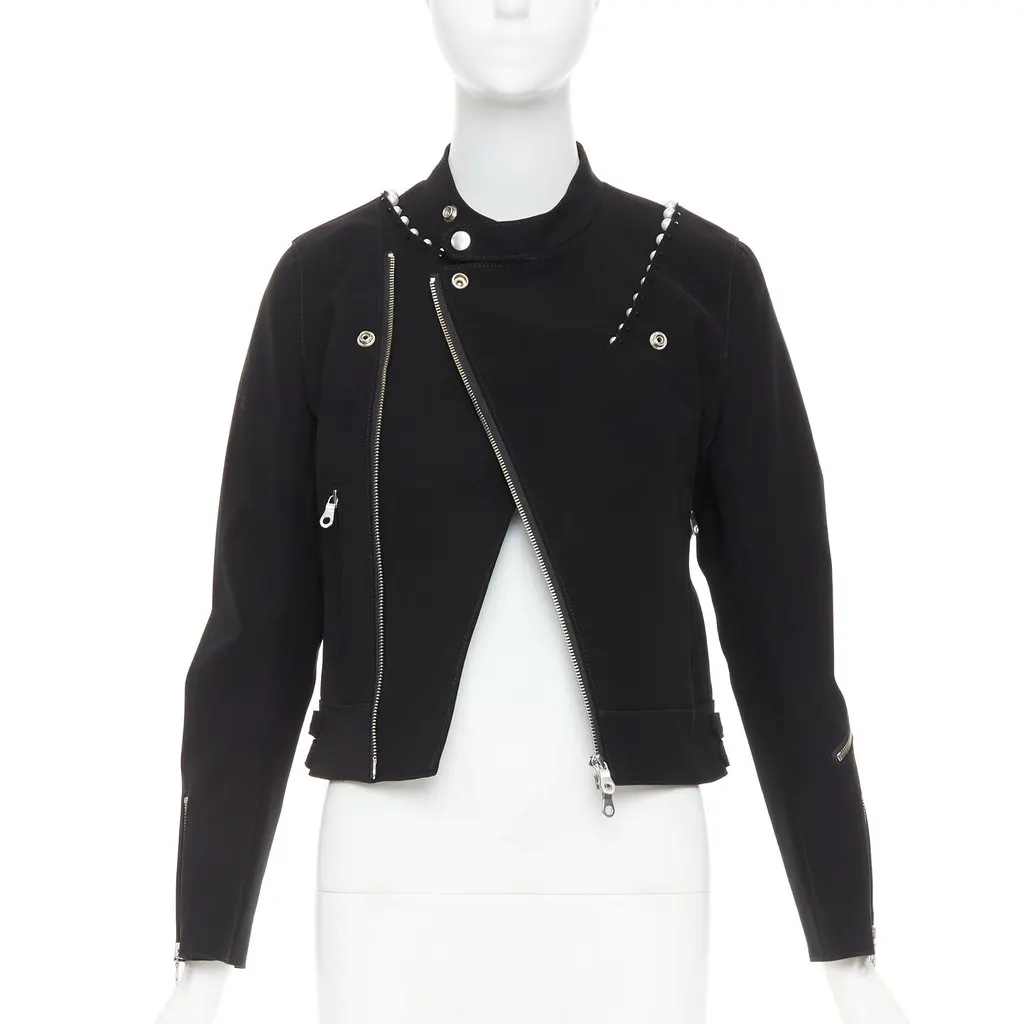 Noir Kei Ninomiya Black Polyester Jacket Black Polyester Very good - Front View