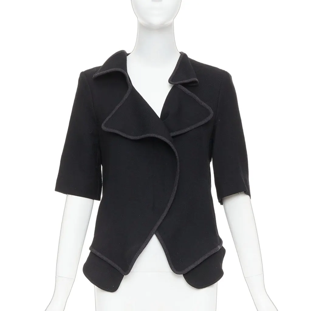 Marni Black Wool Jacket Black Wool Fair - Front View