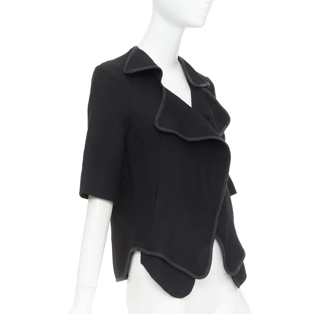 Marni Black Wool Jacket Black Wool Fair - Model View