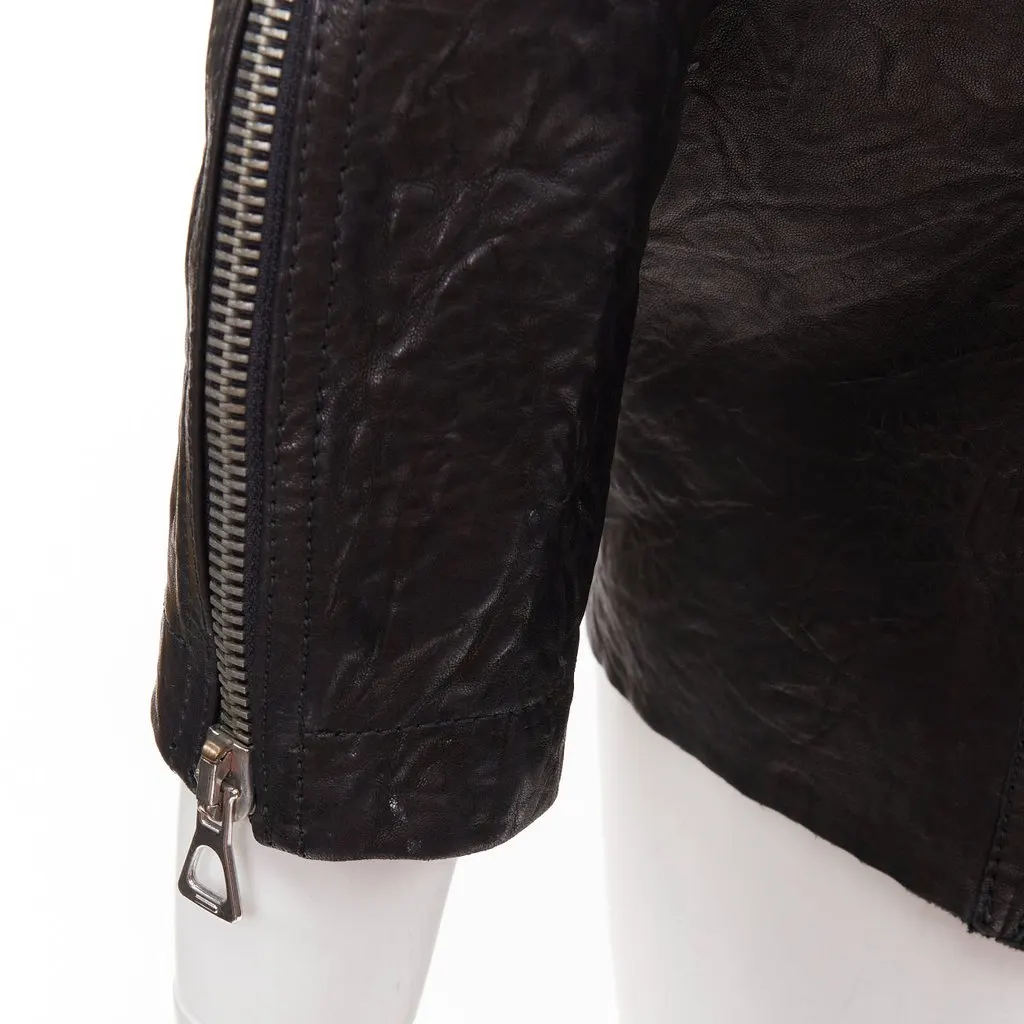 Isabel Marant Black Leather Leather Jacket Black Leather Good - Back View