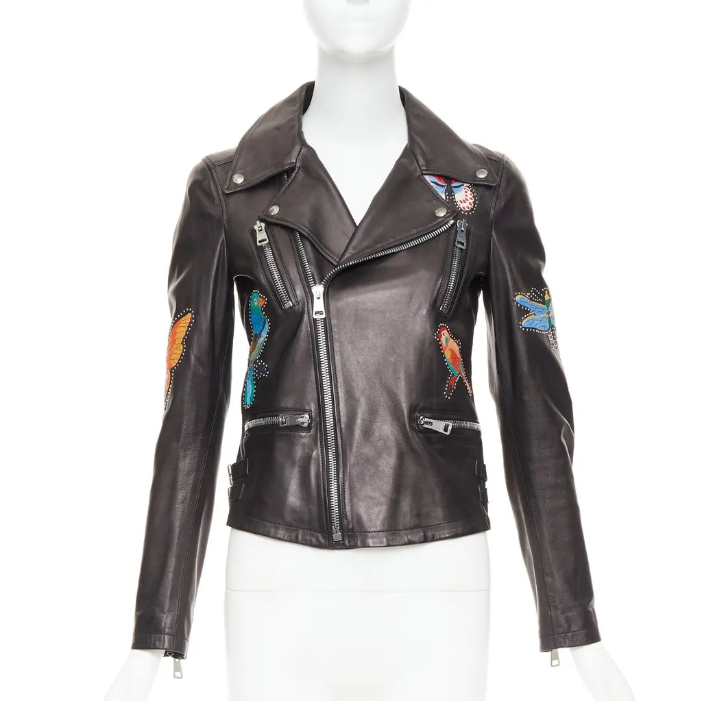 Gucci Black Leather Leather Jacket Black Leather Good - Inside View