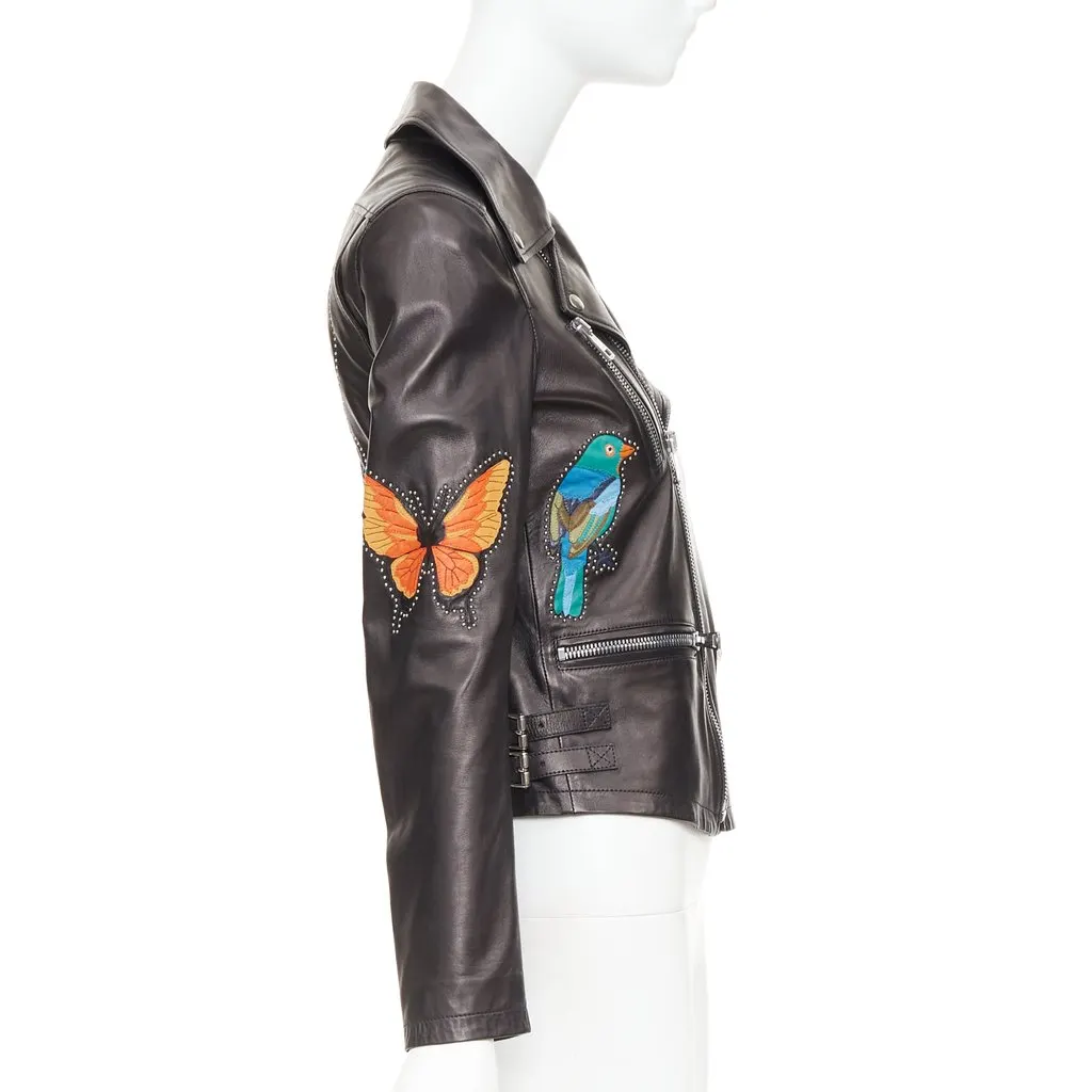 Gucci Black Leather Leather Jacket Black Leather Good - Box View