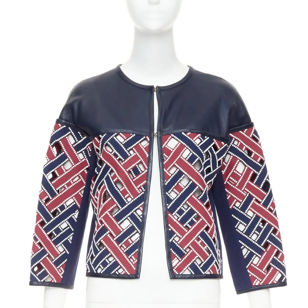 Louis Vuitton Navy Leather Leather Jacket Navy Leather Very good - Inside View