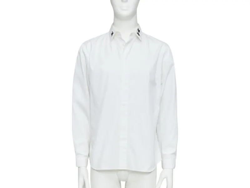 Dior White Cotton Shirt White Cotton Good - Front View