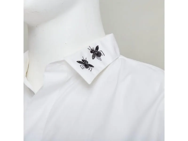 Dior White Cotton Shirt White Cotton Good - Back View