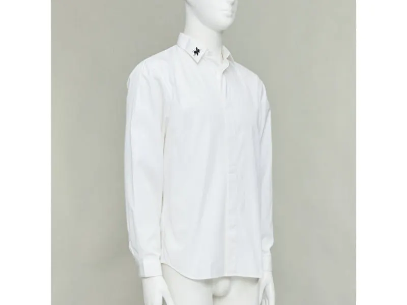 Dior White Cotton Shirt White Cotton Good - Inside View
