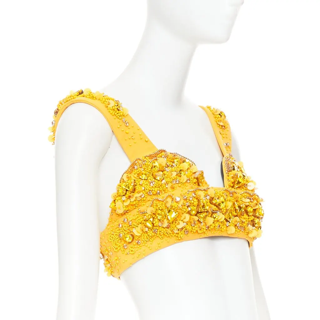 Prada Yellow Wool Top Yellow Wool Never worn, with tag - Inside View