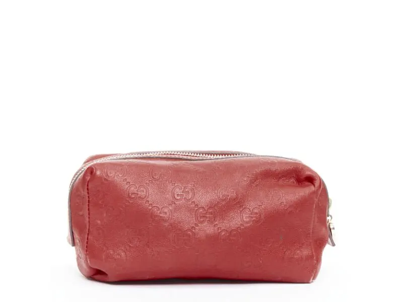 Gucci Red Leather Handbag Red Leather Fair - Box View