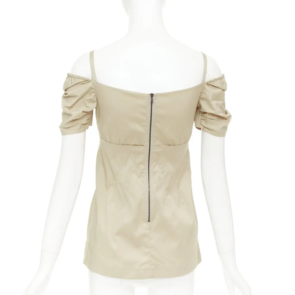 Prada Beige Cotton Top Beige Cotton Very good - Box View