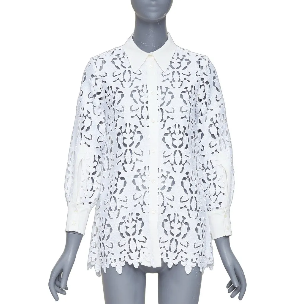 Unsigned White Polyester Top White Polyester Very good - Front View