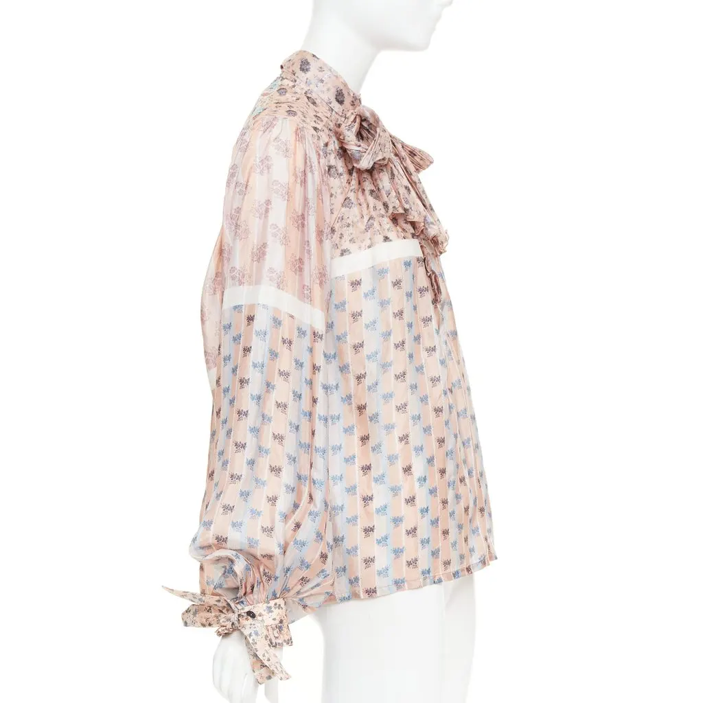 Louis Vuitton Pink Silk Top Pink Silk Very good - Model View