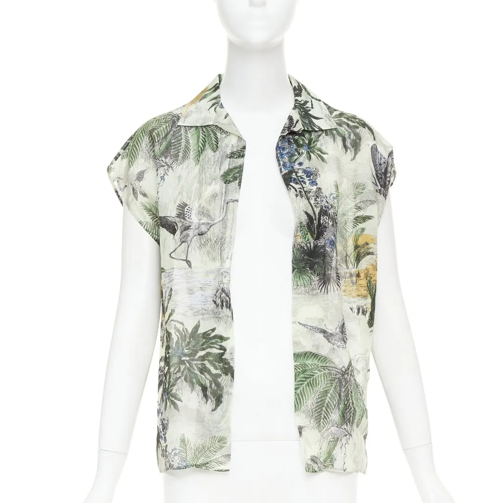 Dior Green Cotton Top Green Cotton Very good - Front View