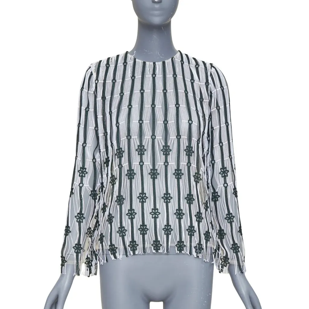 Dior Black Polyester Top Black Polyester Fair - Front View