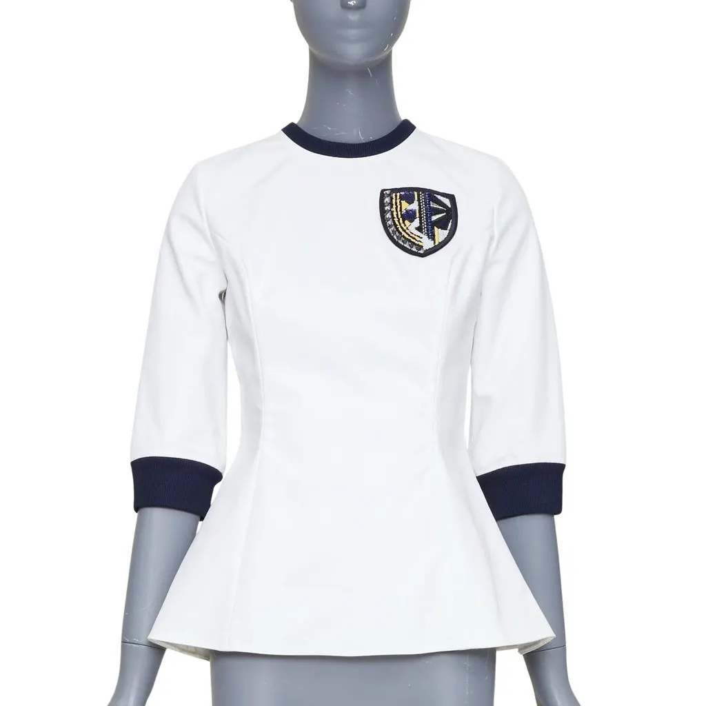 Dior Ecru Cotton Top Ecru Cotton Fair - Front View