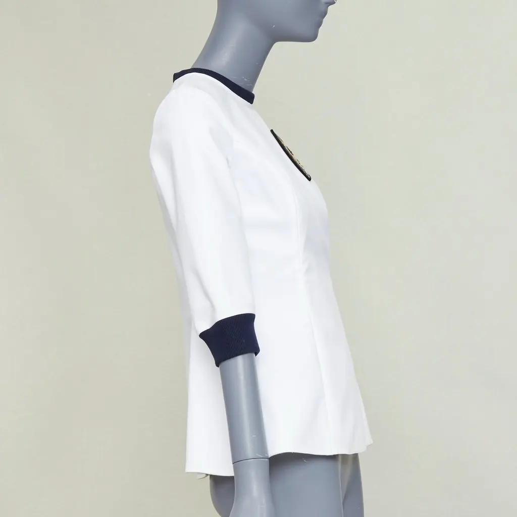 Dior Ecru Cotton Top Ecru Cotton Fair - Model View
