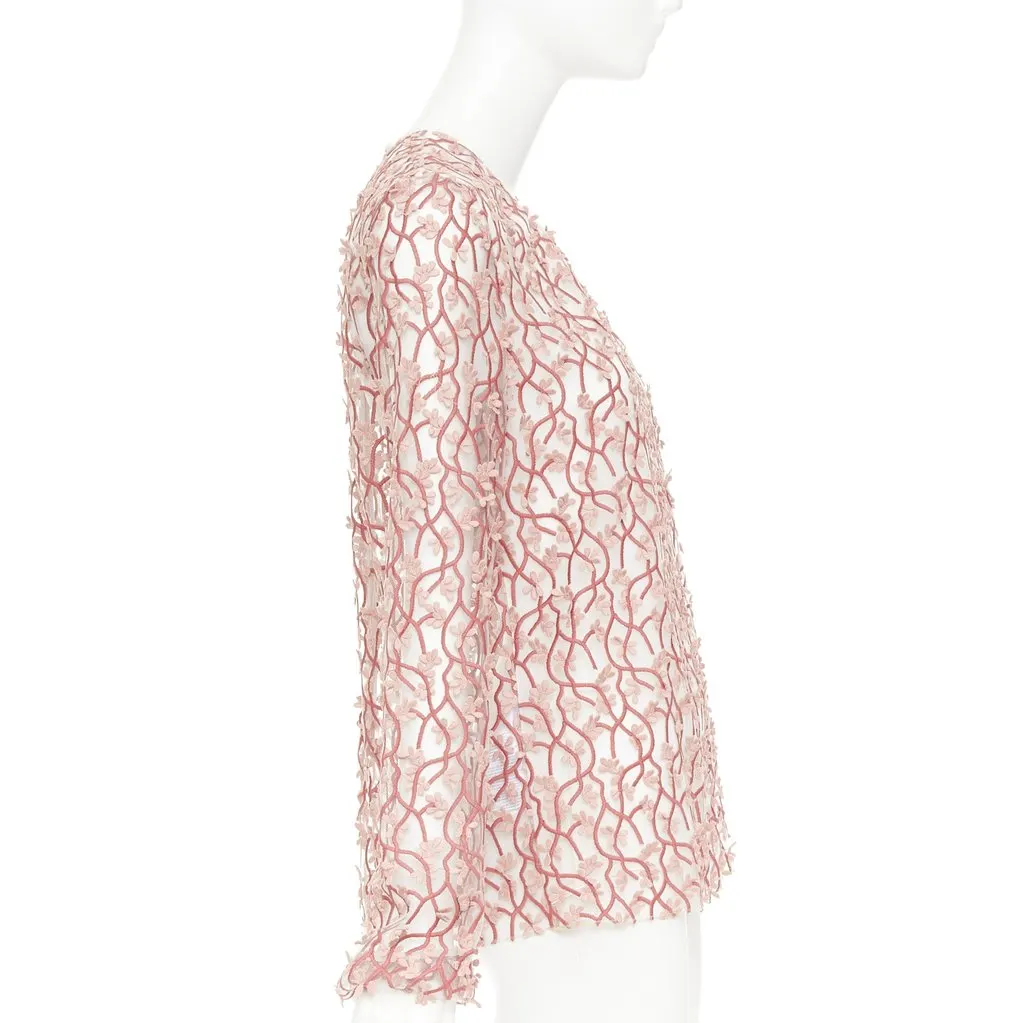 Giambattista Valli Pink Polyester Top Pink Polyester Very good - Model View