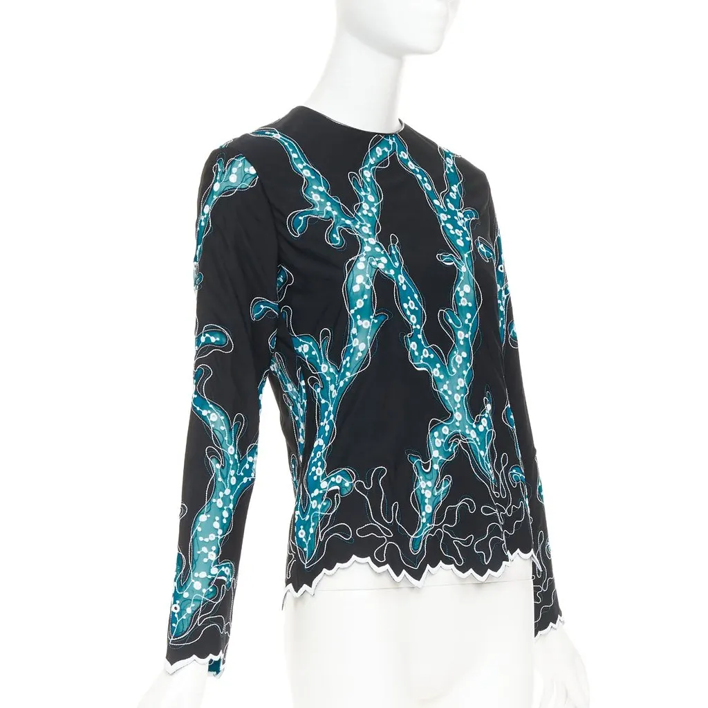Louis Vuitton Black Viscose Top Black Viscose Very good - Inside View