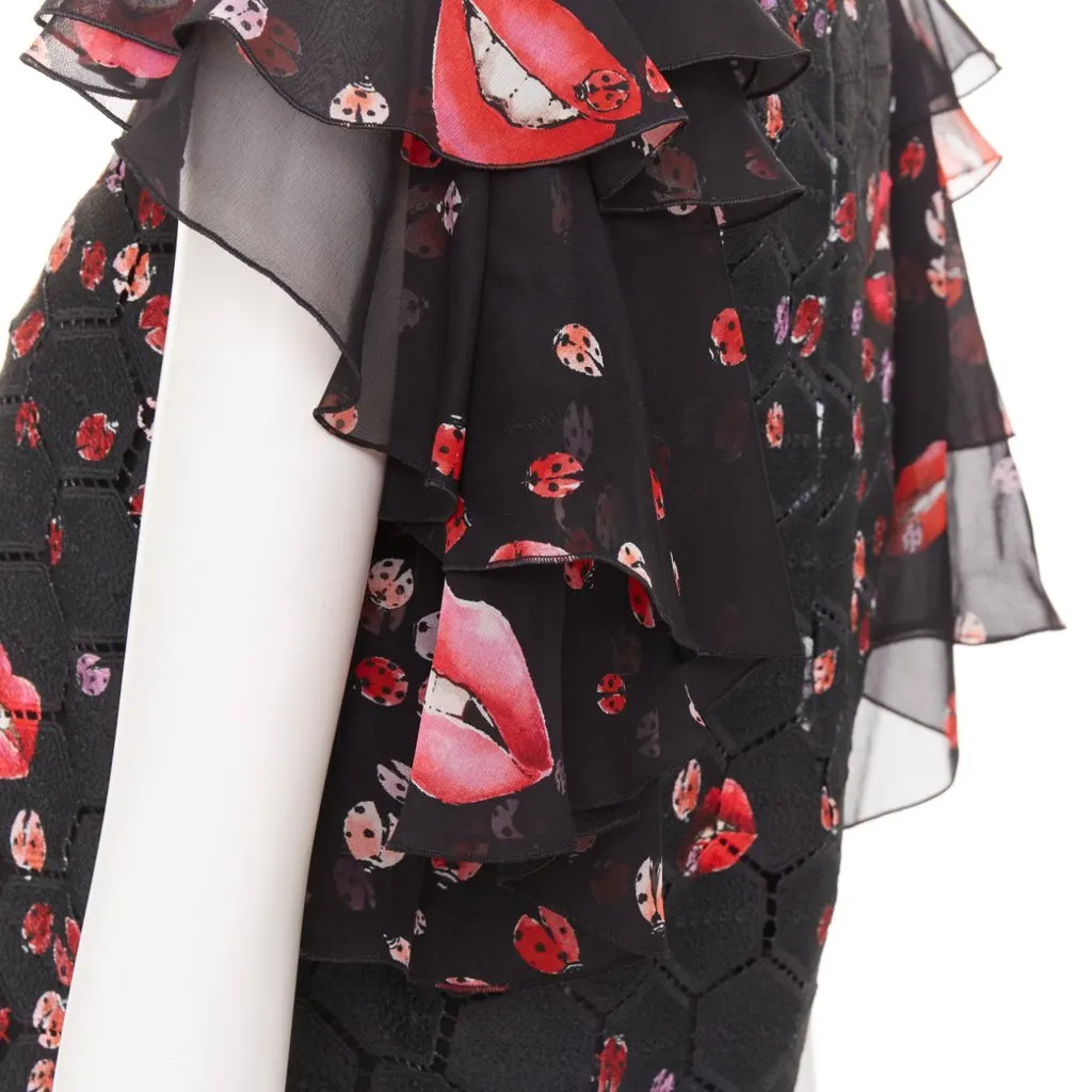 Giambattista Valli Black Polyester Top Black Polyester Very good - Back View