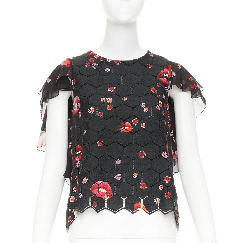 Giambattista Valli Black Polyester Top Black Polyester Very good - Inside View