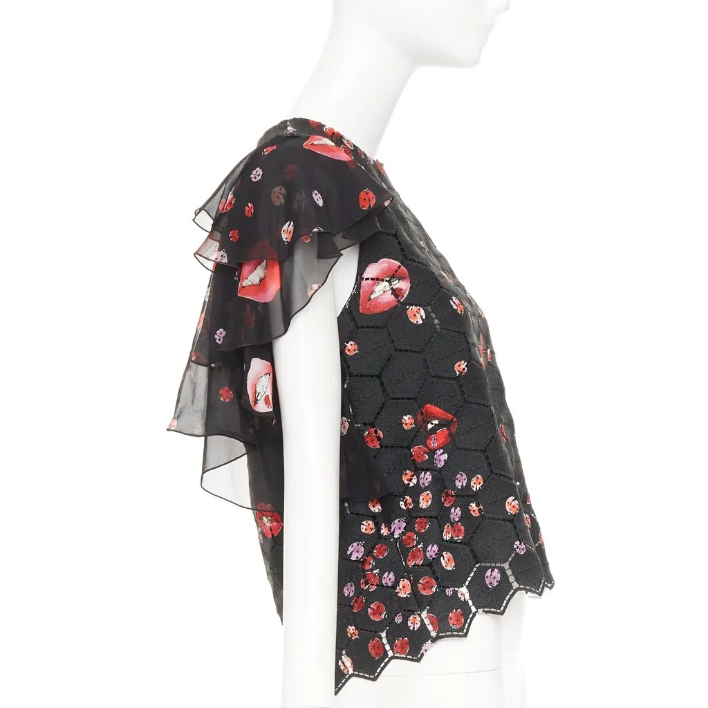 Giambattista Valli Black Polyester Top Black Polyester Very good - Model View