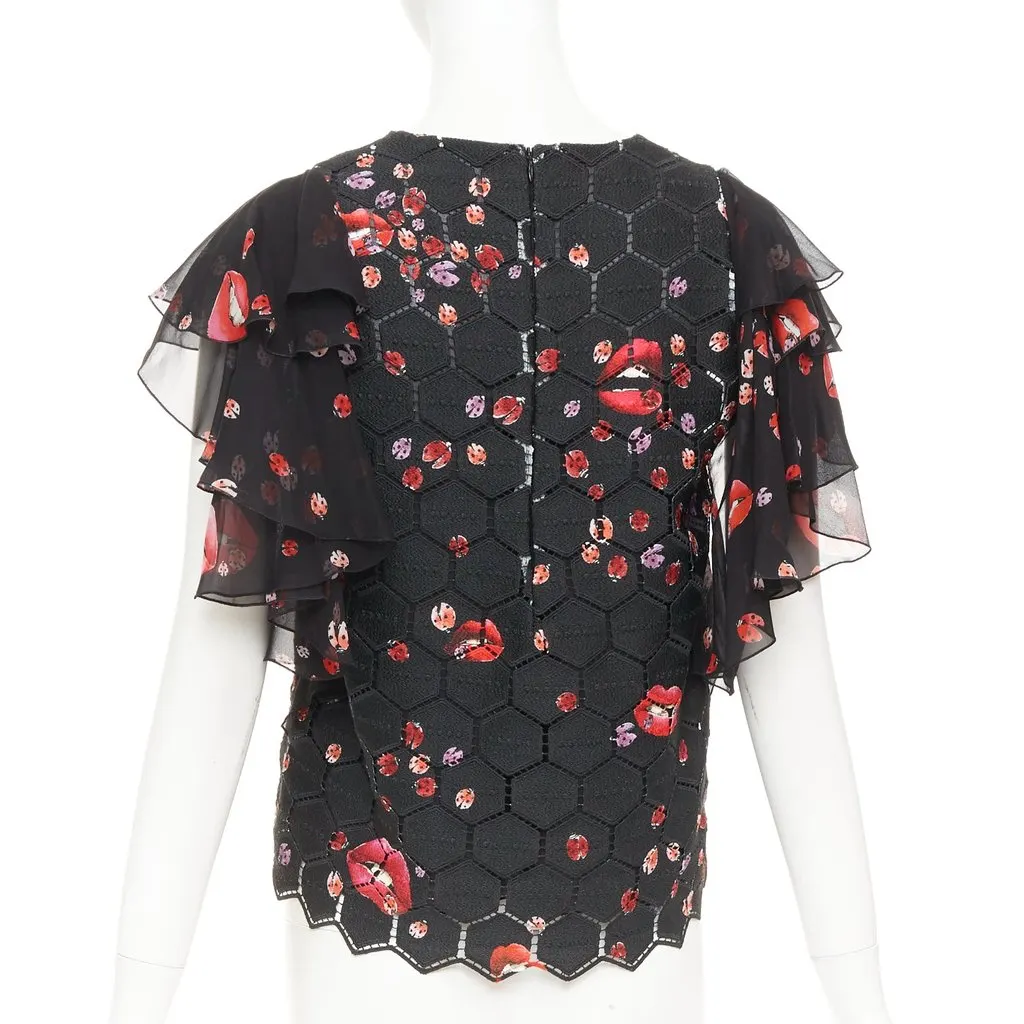 Giambattista Valli Black Polyester Top Black Polyester Very good - Box View
