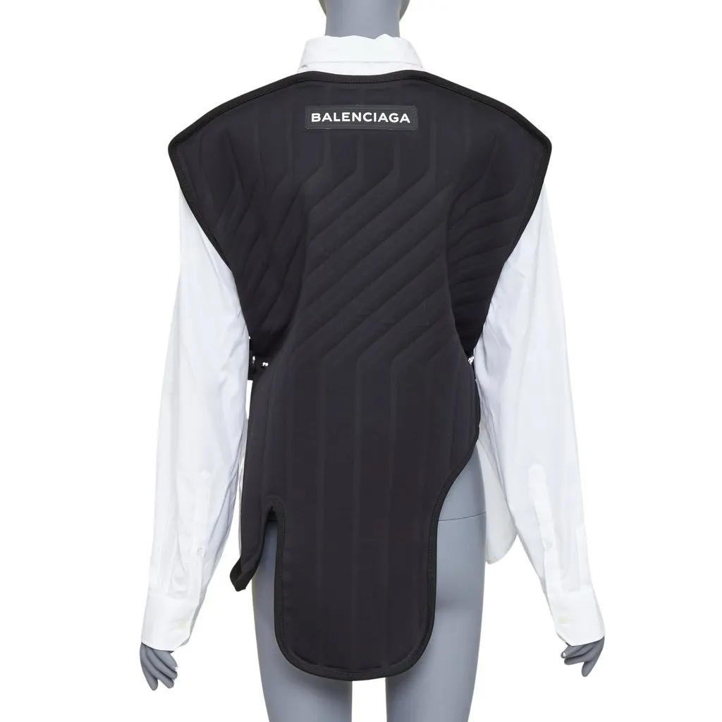 Balenciaga White Cotton Top White Cotton Fair - Front View