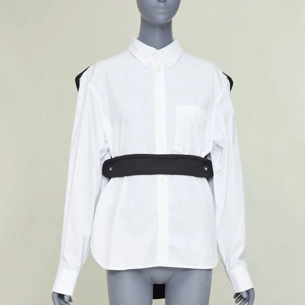 Balenciaga White Cotton Top White Cotton Fair - Back View