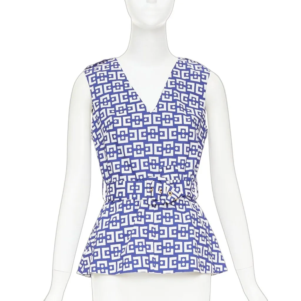 Marni Blue Cotton Top Blue Cotton Very good - Front View