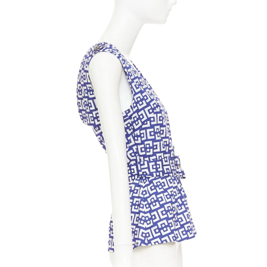 Marni Blue Cotton Top Blue Cotton Very good - Model View