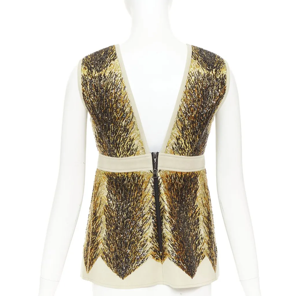 Louis Vuitton Gold Polyester Top Gold Polyester Very good - Box View