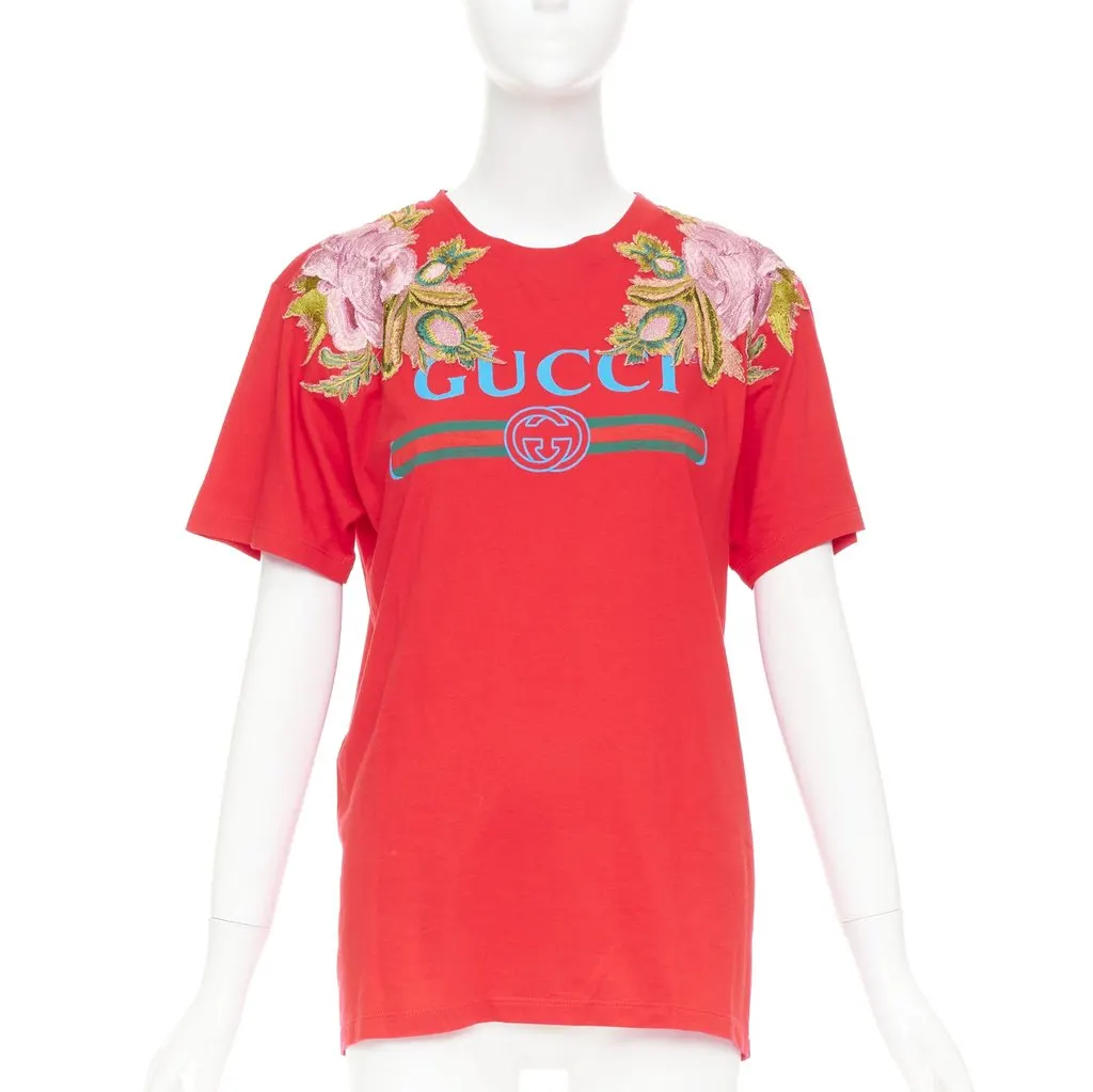 Gucci Red Cotton Top Red Cotton Very good - Front View