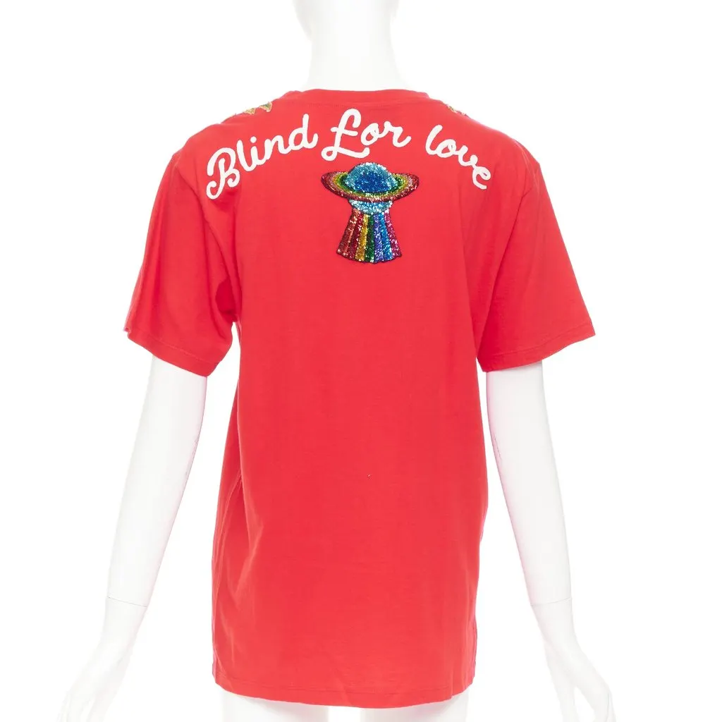 Gucci Red Cotton Top Red Cotton Very good - Back View