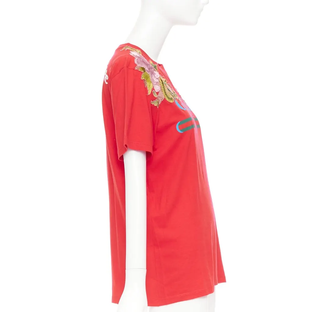 Gucci Red Cotton Top Red Cotton Very good - Model View