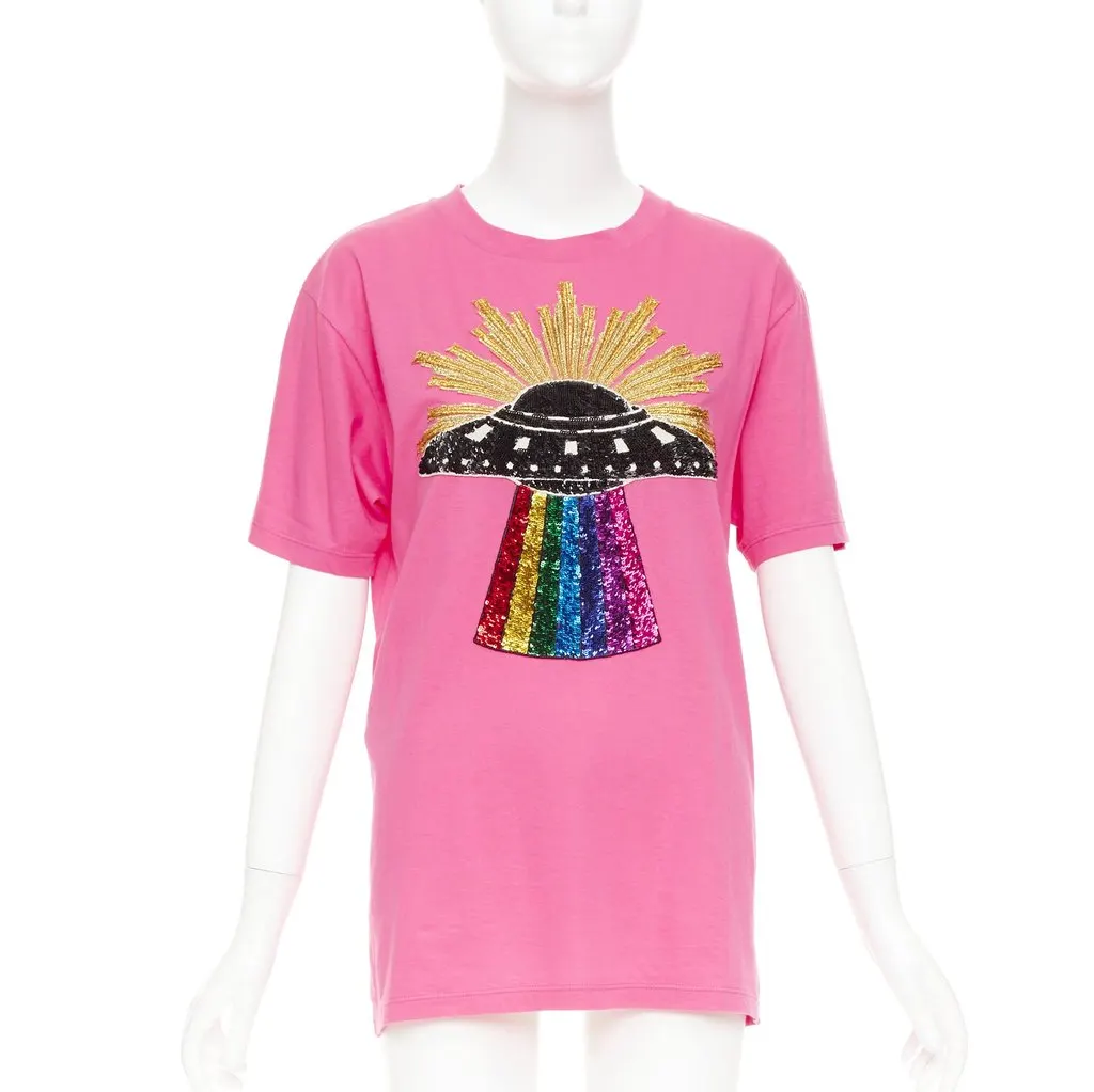 Gucci Pink Cotton Top Pink Cotton Very good - Front View