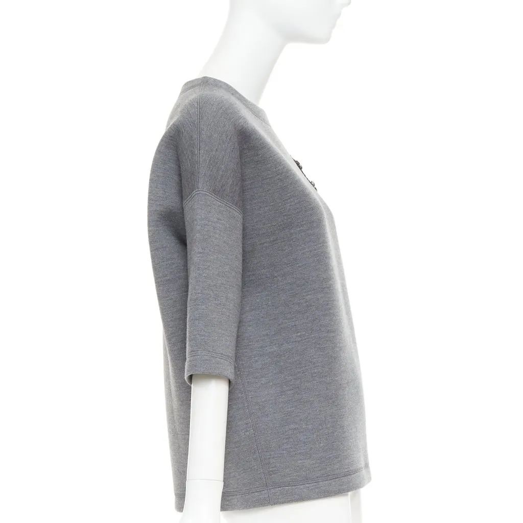 Dior Grey Wool Knitwear Grey Wool Very good - Model View