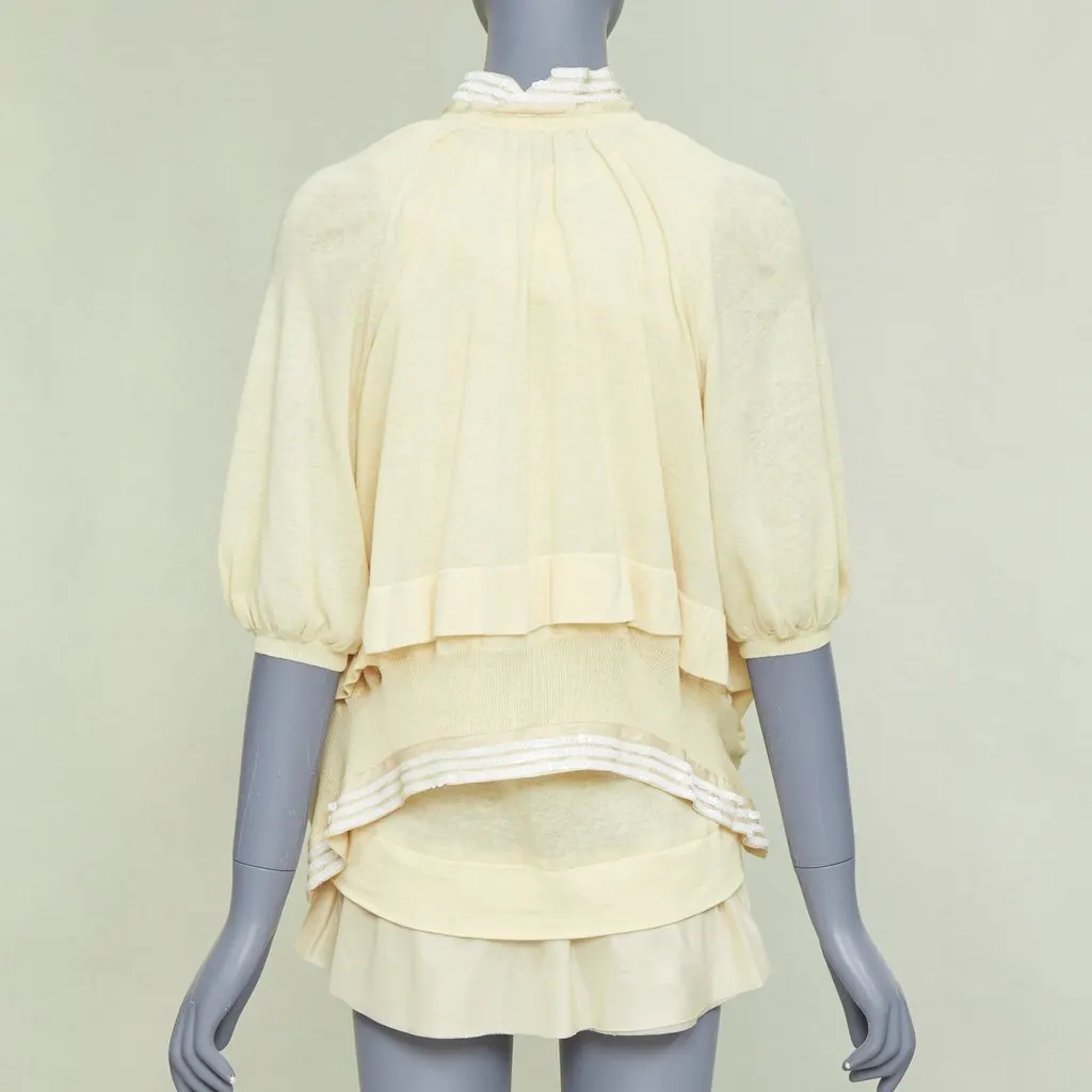 Sacai Ecru Cotton Knitwear Ecru Cotton Fair - Box View
