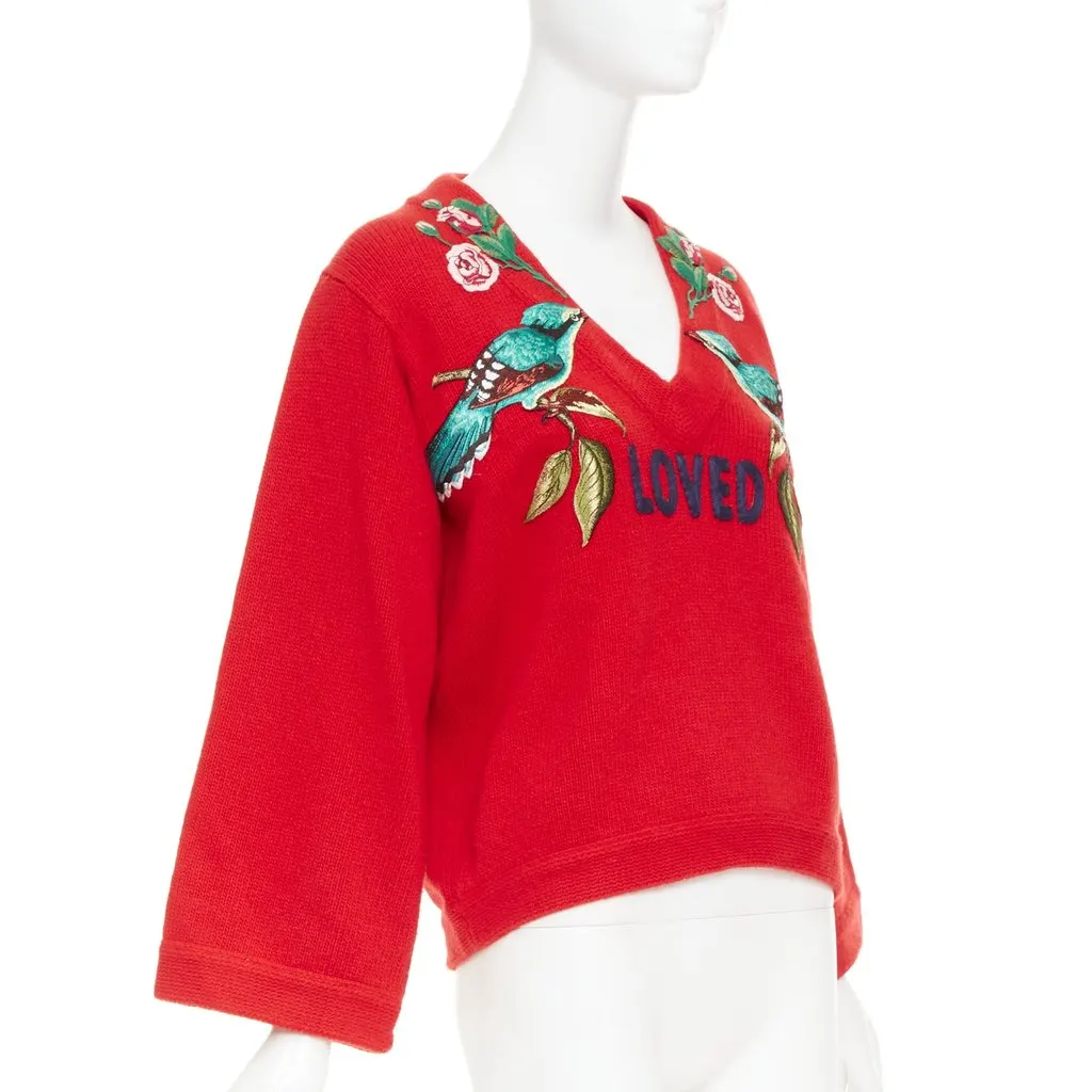 Gucci Red Wool Knitwear Red Wool Very good - Inside View