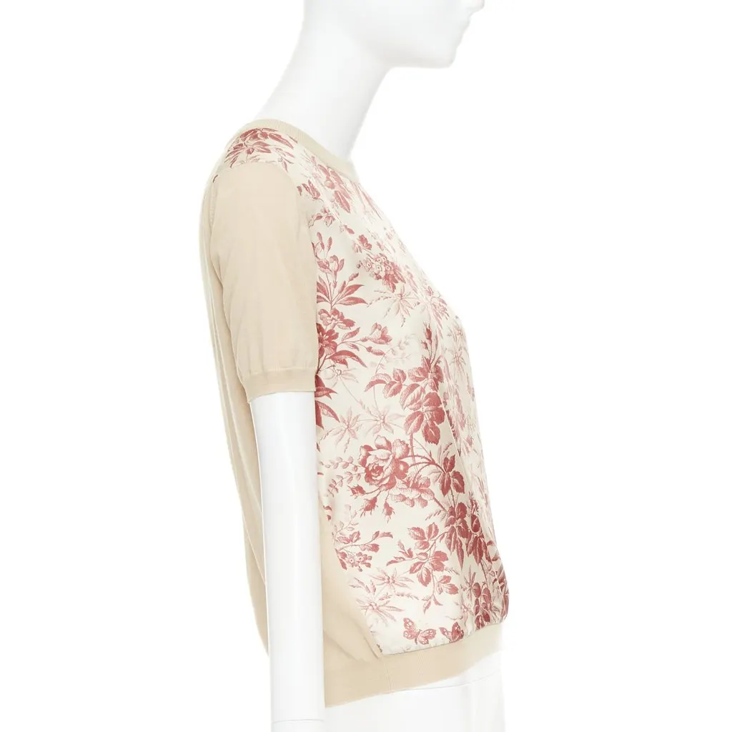 Gucci Beige Silk Knitwear Beige Silk Very good - Model View