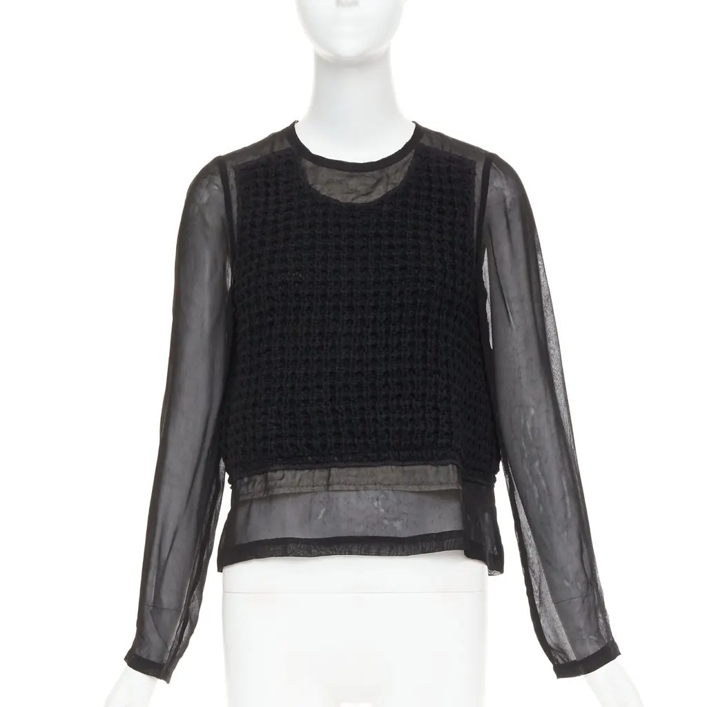 Comme Des Garcons Black Knitwear Black Very good - Front View