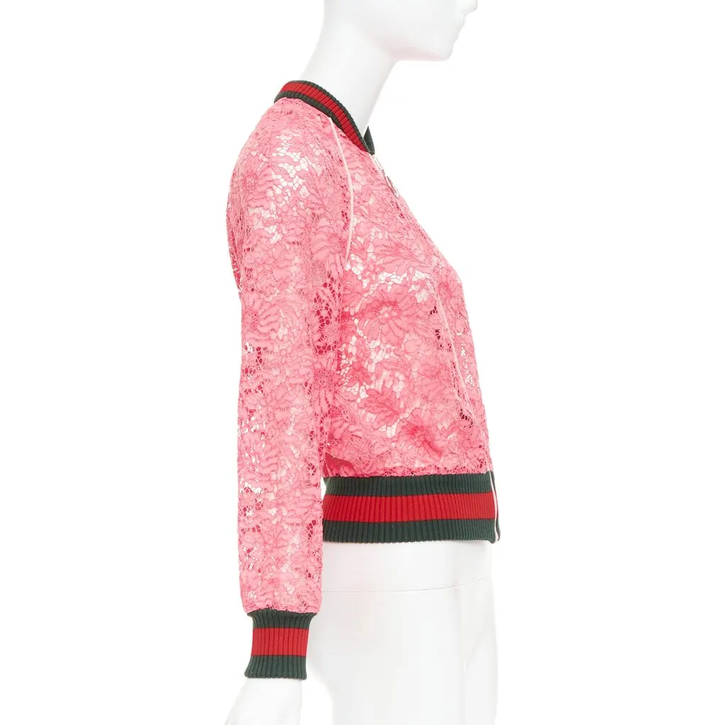 Gucci Pink Coat Pink Lace Very good - Box View